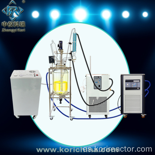 Reactor de vidrio encamisado a escala de laboratorio SF-50L